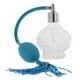 thumbnail image 3 of Atomizador de perfume de vidrio transparente vacío de 100 ml para perfume, loción y aceite. Azul, 3 of 5