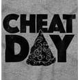 thumbnail image 2 of Cheat Day Pizza Fitness Food Craving Unisex Fleece Graphic Zip Up Hoodie Brisco Brands 2X, 2 of 5