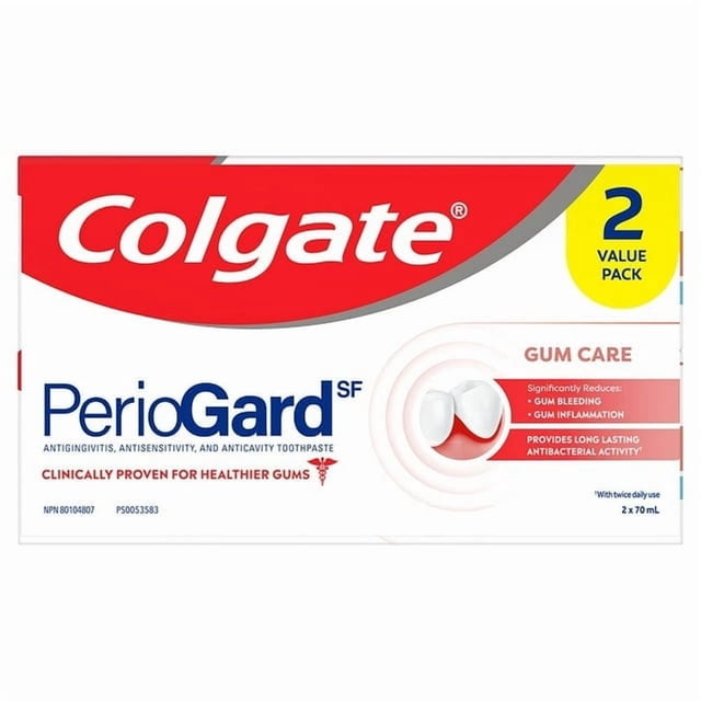 Colgate PerioGard Gum Care Toothpaste 70mL 2pk, PerioGard Gum Care Toothpaste 2pk