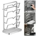thumbnail image 1 of 1Pc Pot Lid Organizer Rack - Multifunctional Pot Lid Organizer with Removable Drip Tray for Countertop,Pan Lid Holder,Pot Lid Rest,Multifunctional Kitchen Organizer Stand,Space-Saving Lid Rack(C), 1 of 8