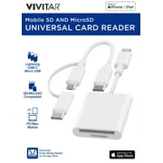 Vivitar Mobile Micro SD Compact Flash Card Reader with USB Adapter for Memory Cards