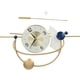 thumbnail image 3 of ClockClock Moda Oriental Clásico Reloj de Pared Silencioso Reloj de Pared Diseño Revolucionario Jadeshay A, 3 of 8
