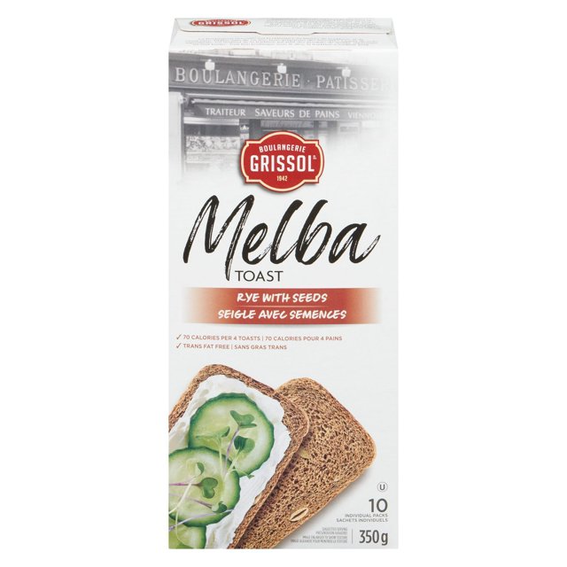 Boulangerie Grissol Melba Toast Rye with Seeds 350g