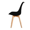 thumbnail image 2 of Estilo contemporáneo con asiento tapizado Estilo moderno y elegante para comedor o jardín | apto para interior y exterior (negro),Blanco, 2 of 2