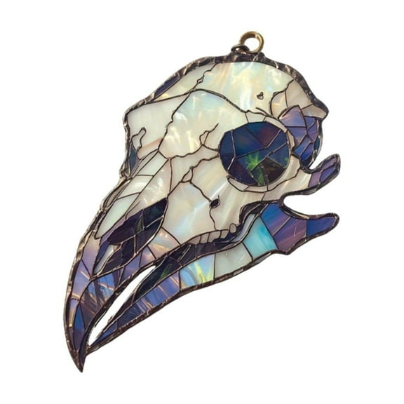 WANSPRINE Warehouse Clearance Halloween office Desk Decor Halloween Crow Head Pendant Halloween Atmosphere for indoor Outdoor Home Room Holiday Party Halloween