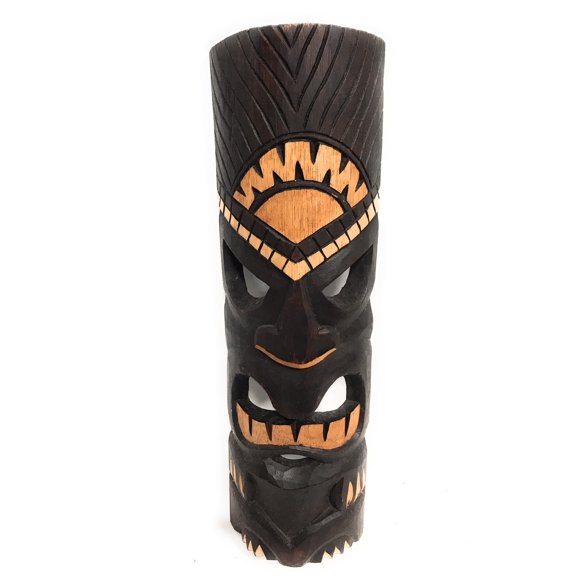 Lucky Tiki Mask 20" - Hand Carved Tropical Decor | #bds1202350