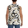 thumbnail image 4 of Kdxio Snake for Men's Muscle T-shirt,Sleeveless for Workout Running Athletic Gym Lounge Casual, 4 of 7