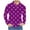 Purple2, variant on Annhoo Mens Plus Size Tops Polka Dots Printing Collared Button Down Blouse Business Long Sleeve Fall Casual Pullover