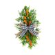 thumbnail image 5 of Vid artificial de Pascua duradera para la decoración de la mesa del hogar, corona de flores artificiales Zanahoria de arco, 5 of 9
