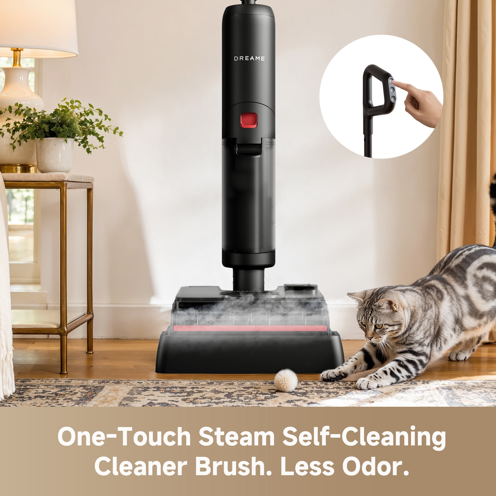 Dreame G10 SteamVac Corded Wet Dry Vacuum Mop with Steam Wash for Hard Floors