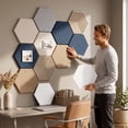thumbnail image 7 of NovaStitch Cork Boards For Walls Hexagon Felt Bulletin Board Tiles Cork Board Alternative For Home, Office, Classroom Or Dorm Wall Decor, 7 of 7