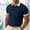 Navy, variant on Mens Shirts Casual Stylish Big and Tall Mesh Button Down Tops Color Block Beach Summer Wedding Shirt