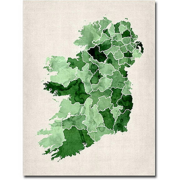 Trademark Fine Art Michael Tompsett Ireland Watercolor Canvas Wall Art - 18x24