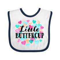 Inktastic Little Buttercup Hearts Boys or Girls Baby Bib