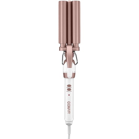 Conair Double Ceramic 3-Barrel Curling Iron, Hair Curler for All Lengths