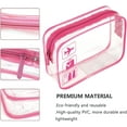 thumbnail image 3 of Genomskinlig necessär för resor, TSA-godkänd, 1 liter, genomskinlig flygplansväska, genomskinlig kosmetikapåse för vätskor, genomskinlig duschpåse, 3 of 5