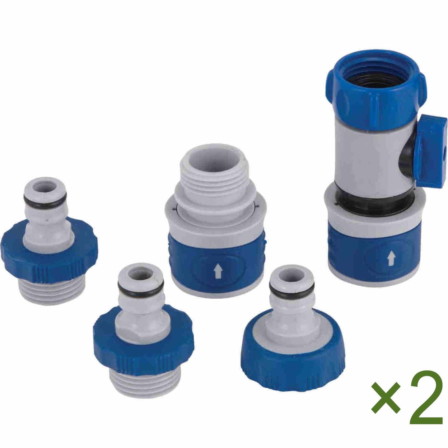 Plastic Garden Hose Connector Set Male and Female Quick Release Connect... Yard, Garden