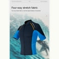 thumbnail image 4 of Abomasnow Mens 1.5mm Neoprene Suits Short Sleeve Front Zip Wetsuit Tops or Shorts for Diving Swimming Surfing S-3XL, 4 of 8
