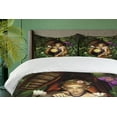 thumbnail image 4 of Ambesonne Cartoon Duvet Cover Set, Forest Elf in Cocoon Night, 2-Calking, Green Brown, 4 of 7