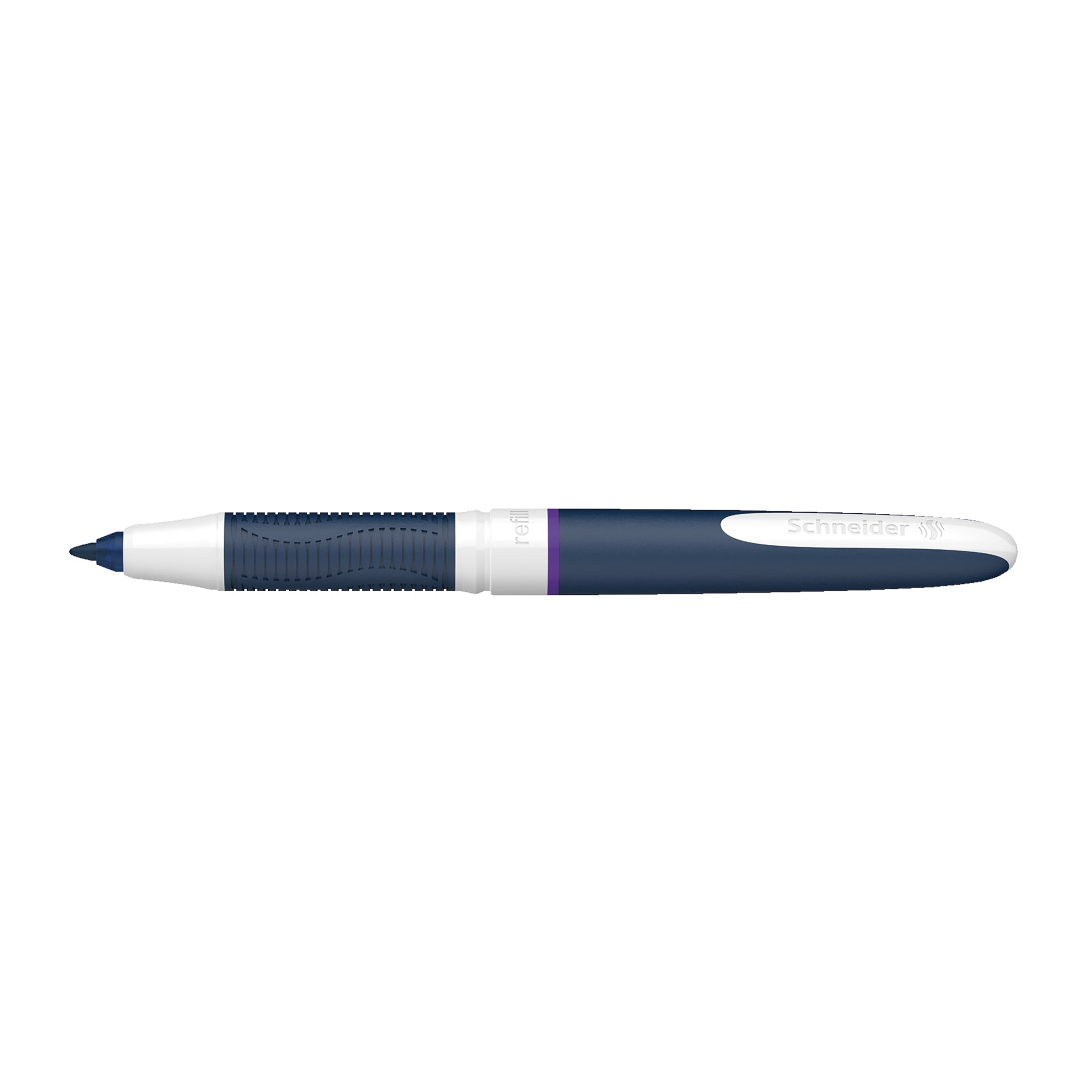 Schneider One Change Refillable Rollerball Pens, 0.6 mm, Violet, Pack of 5