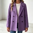 thumbnail image 5 of Xdegoge Toddler Girls Double Breasted Pea Coat Lapel Collar Long Sleeve Winter Warm Trench Jacket Casual Dressy Outerwear for Kids, Size 4-5T, 5 of 7
