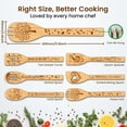 thumbnail image 2 of 6PCS Music Note Wooden Kitchen Cooking Utensil Set Non Toxic Bamboo Wood Spoon Set for Cooking Best Housewarming Birthday Thanksgiving Christmas Gift DIY, 2 of 9