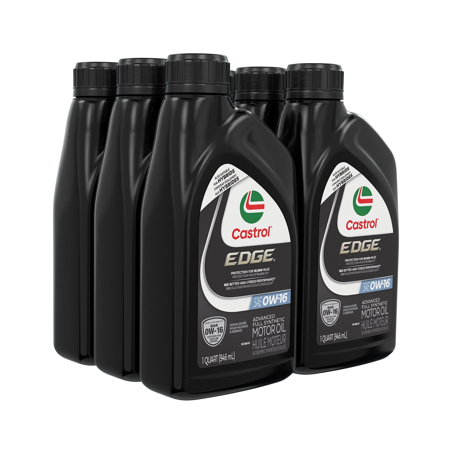 Castrol, Edge 0W-16 Synthetic Motor Oil, 1 Quart, Case of 6