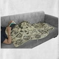 thumbnail image 5 of Outer Space Soft Flannel Fleece Blanket, Cosmonaut Boy in Outer Space Along Planets Stars Alien Childish Doodle, Cozy Plush for Indoor and Outdoor Use, 50" x 70", Cream Charcoal Grey, by Ambesonne, 5 of 5