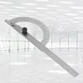 thumbnail image 3 of Protractor Ruler,  Angle Finder Protractor, Chrome Plated Carbon Steel Ruler 80x120mm with 180 Degree Protractor for Angle Measurement, 3 of 7
