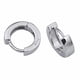 thumbnail image 1 of Silver-Plated Round Hoop Earrings for Everyday Wear, 1 of 5
