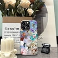 thumbnail image 7 of Case for iPhone 16 Pro Max, Hybrid Heavy Duty 2 in 1 Full Body Rugged Shockproof Protection Glossy Case for iPhone 16 Pro Max - Ocean Shells Starfish Pearl Flowers, 7 of 7