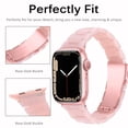 thumbnail image 3 of LGSY Resin Apple Watch Band for iWatch Series 8 7 6 5 4 3 2 1 SE 38mm 40mm 41mm Women men Strap Bracelet, 3 of 7