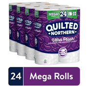 Quilted Northern Ultra Plush Toilet Paper, 24 Mega Rolls (= 96 Regular Rolls)