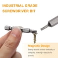 thumbnail image 4 of Uxcell 5 piezas de destornillador Torx T30 de 1/4" de vástago hexagonal, longitud de 50 mm, magnético, cabeza de estrella de 6 puntos, acero S2 para destornilladores eléctricos y manuales., 4 of 7