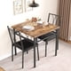 thumbnail image 4 of Historyli Juego de mesa de comedor para 2,mesa de comedor rectangular y juego de sillas para 2,juego de mesa de cocina rústica de 3 piezas,mesa de comedor que ahorra espacio para apartamentos, 4 of 9