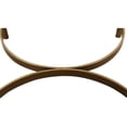 thumbnail image 7 of Honeyville Stool with Ivory Fabric Cushion Top and Antique Brass Base, 7 of 7