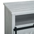 thumbnail image 4 of 52" Modern Farmhouse Sliding Barn Door Highboy TV Stand - Stone Gray, 4 of 6