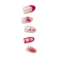 thumbnail image 5 of KISS imPRESS Holiday Press on Nails, Design, Yule Be Happy, Pink, Medium Almond, 30 Count, 5 of 7