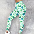 thumbnail image 2 of DDAPJ pyju St Patricks Day Leggings for Women Green Clover Yoga Pants Womens Workout Legging Irish Tights for Parties and Festival on Clearance Light Green L, 2 of 6