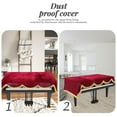 thumbnail image 3 of Phenofice Red Piano Cover 1Pack for Piano Keyboard Protective Cloth with Velvet, 3 of 6