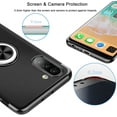 thumbnail image 4 of Case for Samsung Galaxy Note 10 Case 6.3" Clear Back Soft TPU Silicone Gel Bumper Thin Transparent Scratch Resistant Finger Ring Grip Kickstand Protective Phone Case - Black, 4 of 13