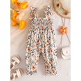 thumbnail image 2 of Bagilaanoe Newborn Baby Girls Summer One-pieces Flower Print Sleeveless Jumpsuit 6M 12M 18M 24M Infant Romper Casual Clothing, 2 of 7