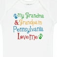 thumbnail image 4 of Inktastic Pennsylvania Grandma and Grandpa Love Me Boys or Girls Baby Bodysuit, 4 of 5