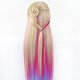 thumbnail image 3 of Pelucas con flequillo para mujer, peluca ondulada suelta, maniquí de cosmetología con cabello sintético y soporte para peinar los rizos., 3 of 5