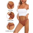 thumbnail image 2 of Tangas tichers Seamless para mujer, cintura en V, elástico, paquete de 6, 2 of 6
