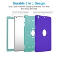 thumbnail image 3 of iPad 10.2 Case for iPad 9th, 8th 7th Generation Case, 2021, 2020 & 2019 Model, 3-layer Silicone + Hard PC Bumper Kids Protective Case, 3 of 8