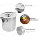 thumbnail image 3 of EeaseMX Olla de acero inoxidable de gran capacidad, cubo para salmuera con tapa (plateada), 3 of 7