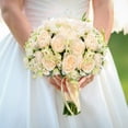 thumbnail image 6 of Dalrosia 4PCS Peonies Artificial Flowers Fake Peony Bouquet for Decoration Faxus Peony Flowers Arrangements Table Centerpieces Wedding Bouquets for Party Home Decoration Indoor, 6 of 8