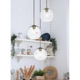 thumbnail image 2 of Living District Baxter 20" Pendant Clear Shade In Satin Gold, 2 of 9