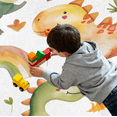 thumbnail image 6 of CURLYOOT Cute Dinosaur Rianbow Tree Rug for Living Room Bedroom, 4x6 Ft Washable Area Rug, Non Slip Rugs for Entryway, Large Carpet for Indoor Dining Room, 6 of 8